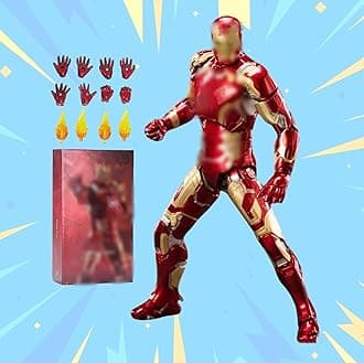 Ironman MK43 Action Figure-2022 New Released 7 Inch Deluxe Painting Exquisite Collection Movable Model Gift (MK XLIII)