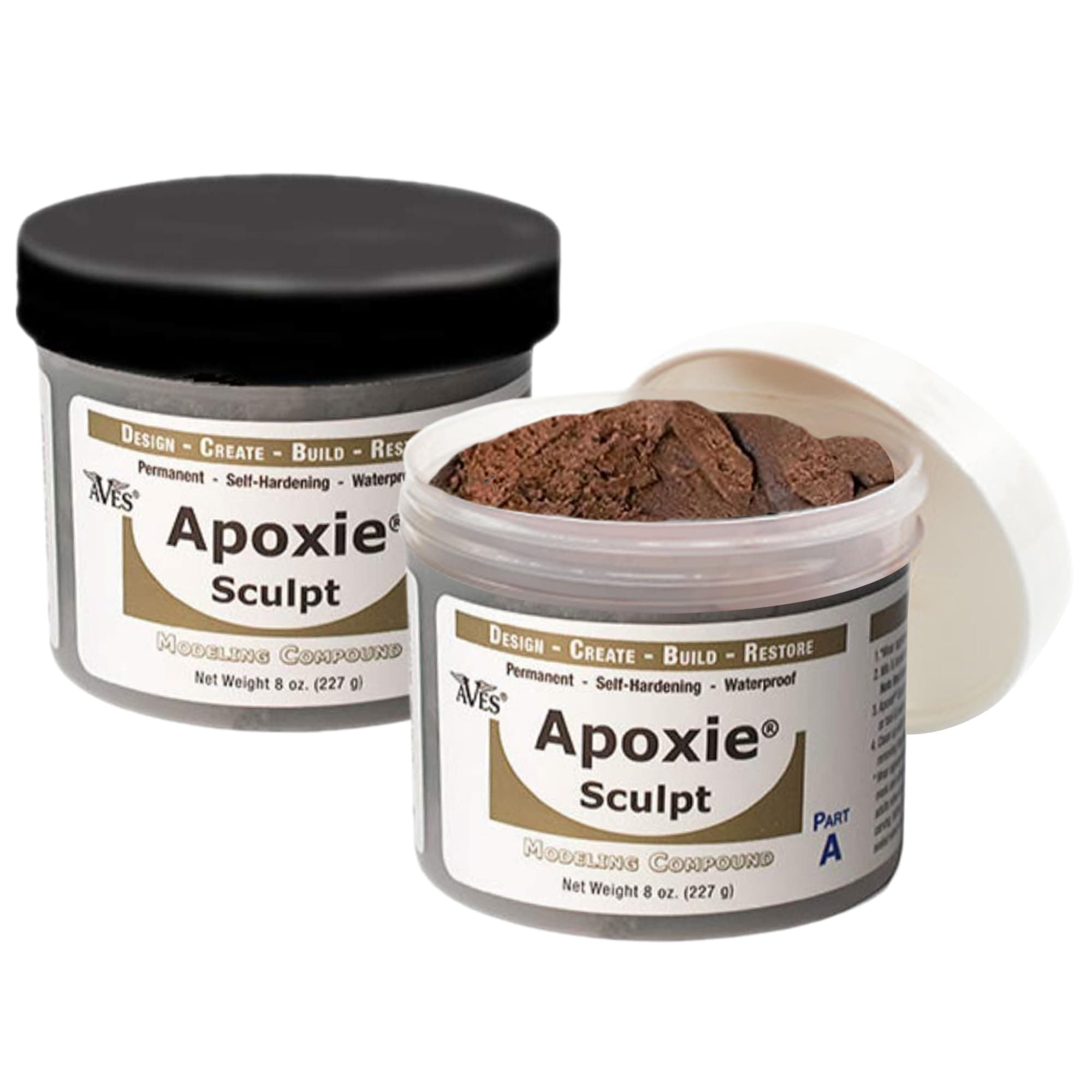 Apoxie Sculpt - 2 Part Modeling Compound (A & B) - 1 Pound, Apoxie Sculpt for Sculpting, Modeling, Filling, Repairing, Simple to Use and Durable Self-Hardening Modeling Compound - Bronze