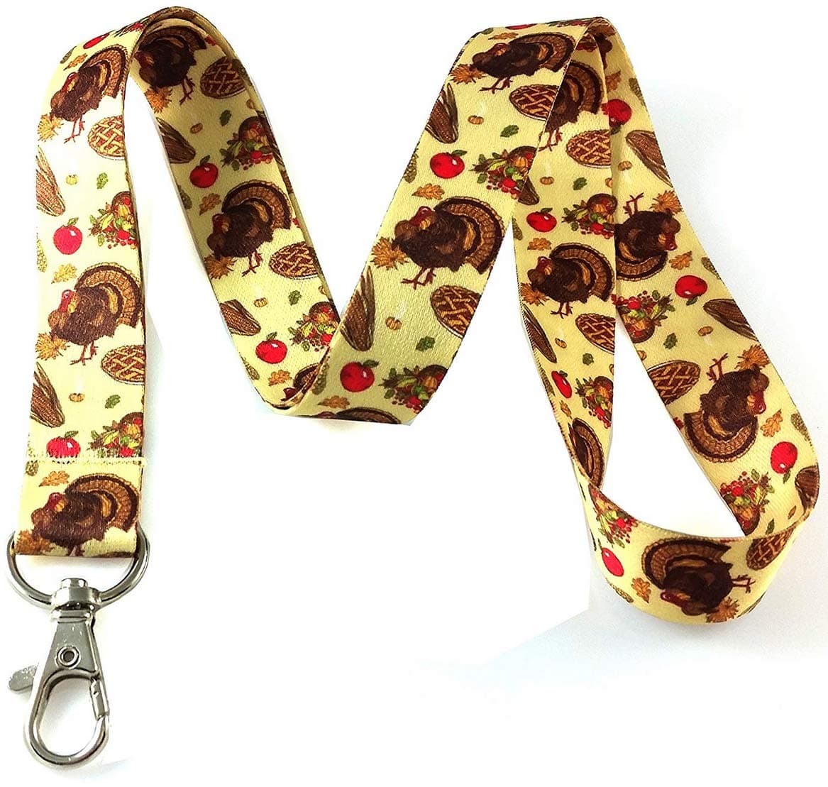 Thanksgiving Lanyard Keychain Id Holder