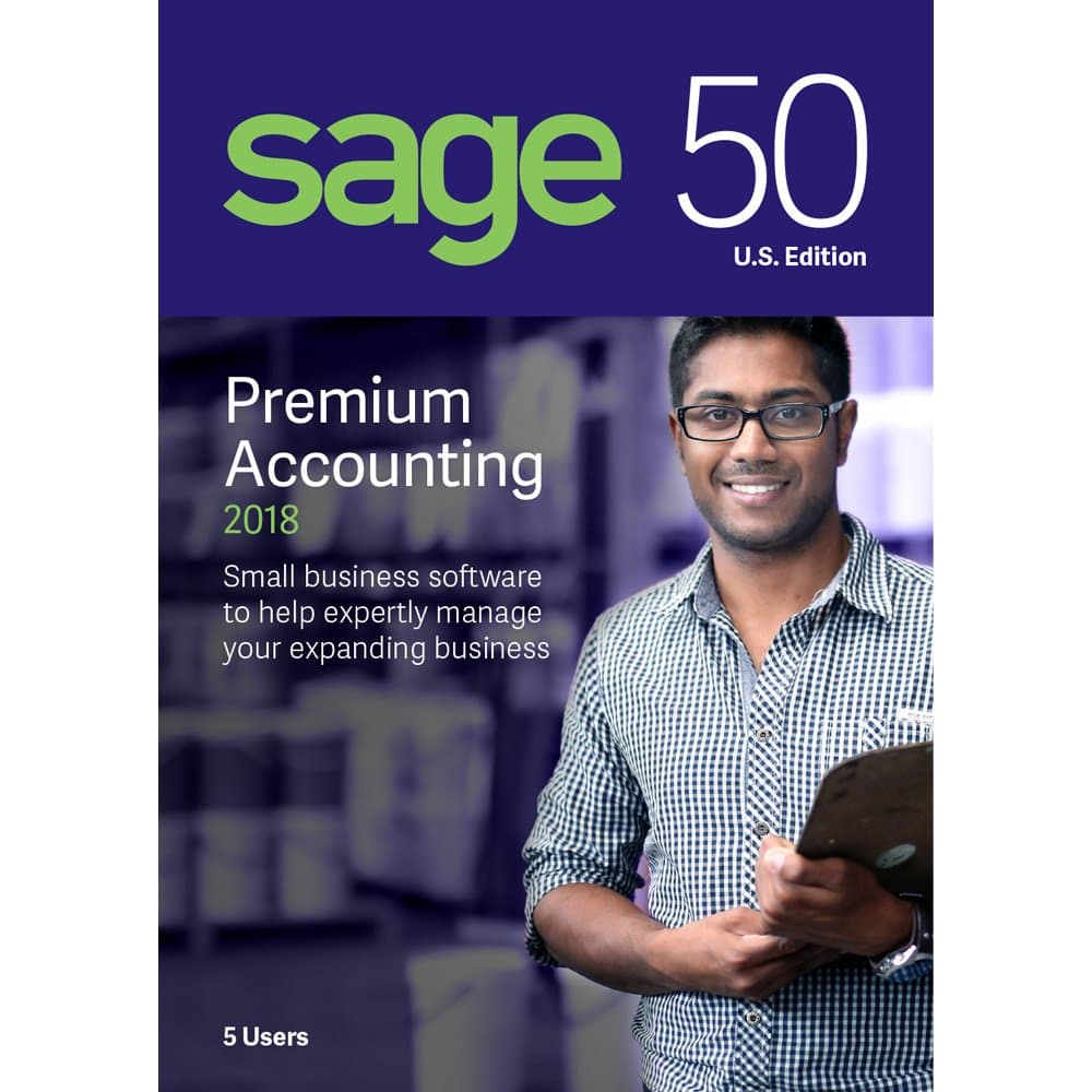 Sage Software Sage 50 Premium Accounting 2018 U.S. 5-User (5-Users)