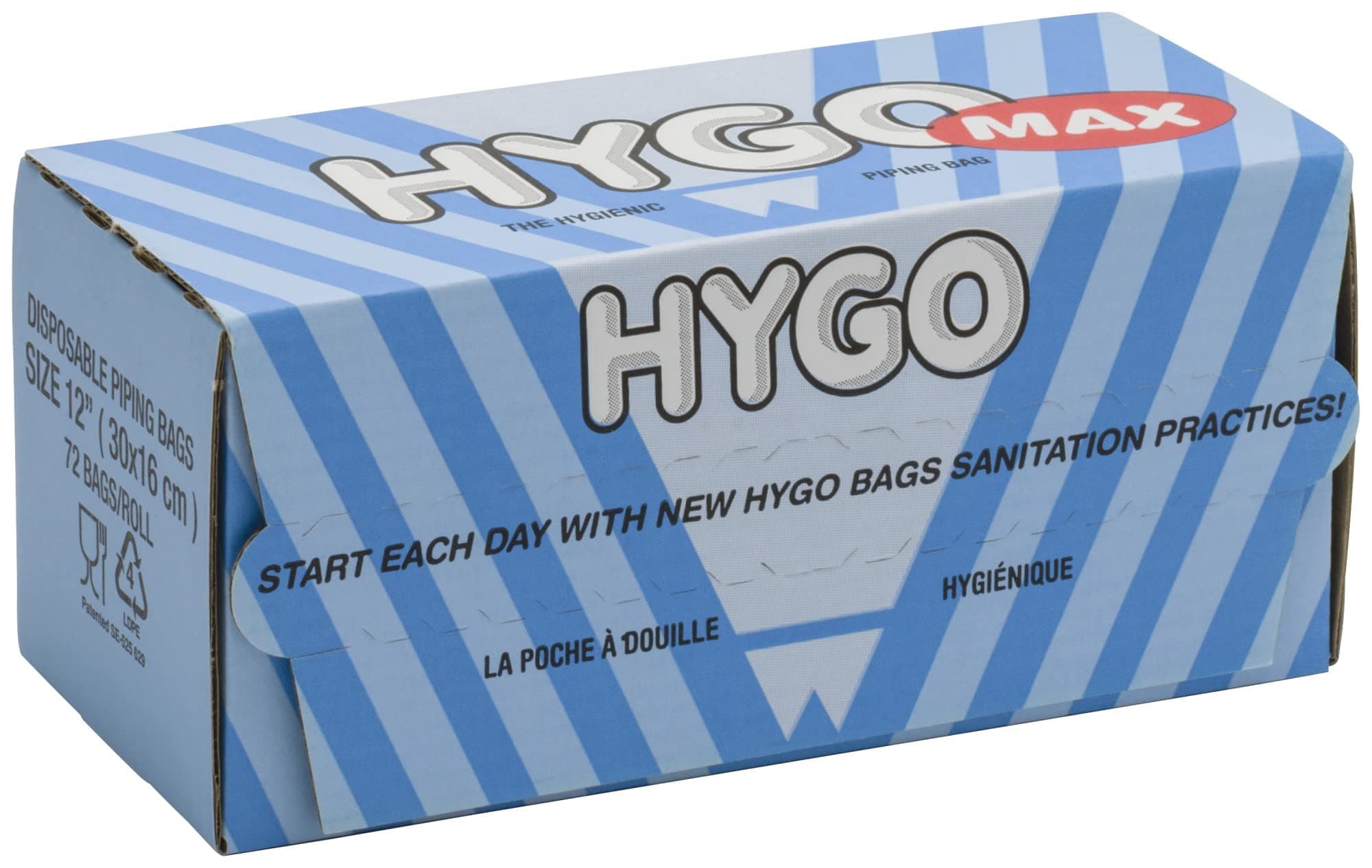 Hygo Max12492 Disposable Pastry Bag, Plastic, Clear