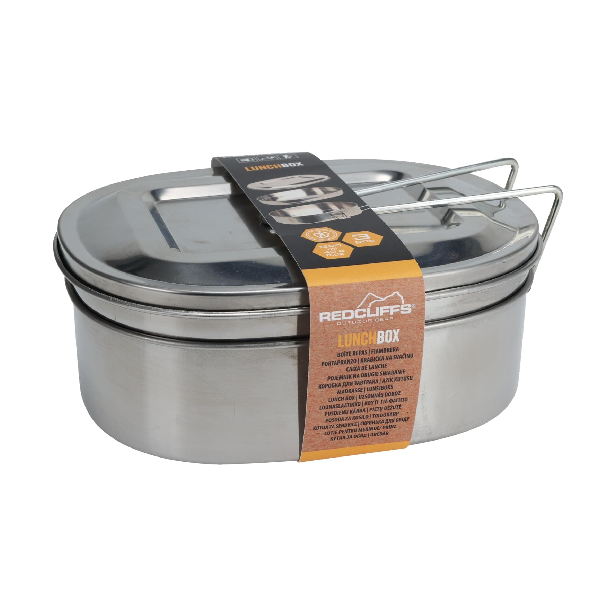 Redcliffs Lunch Box Stainless Steel 1.2 L
