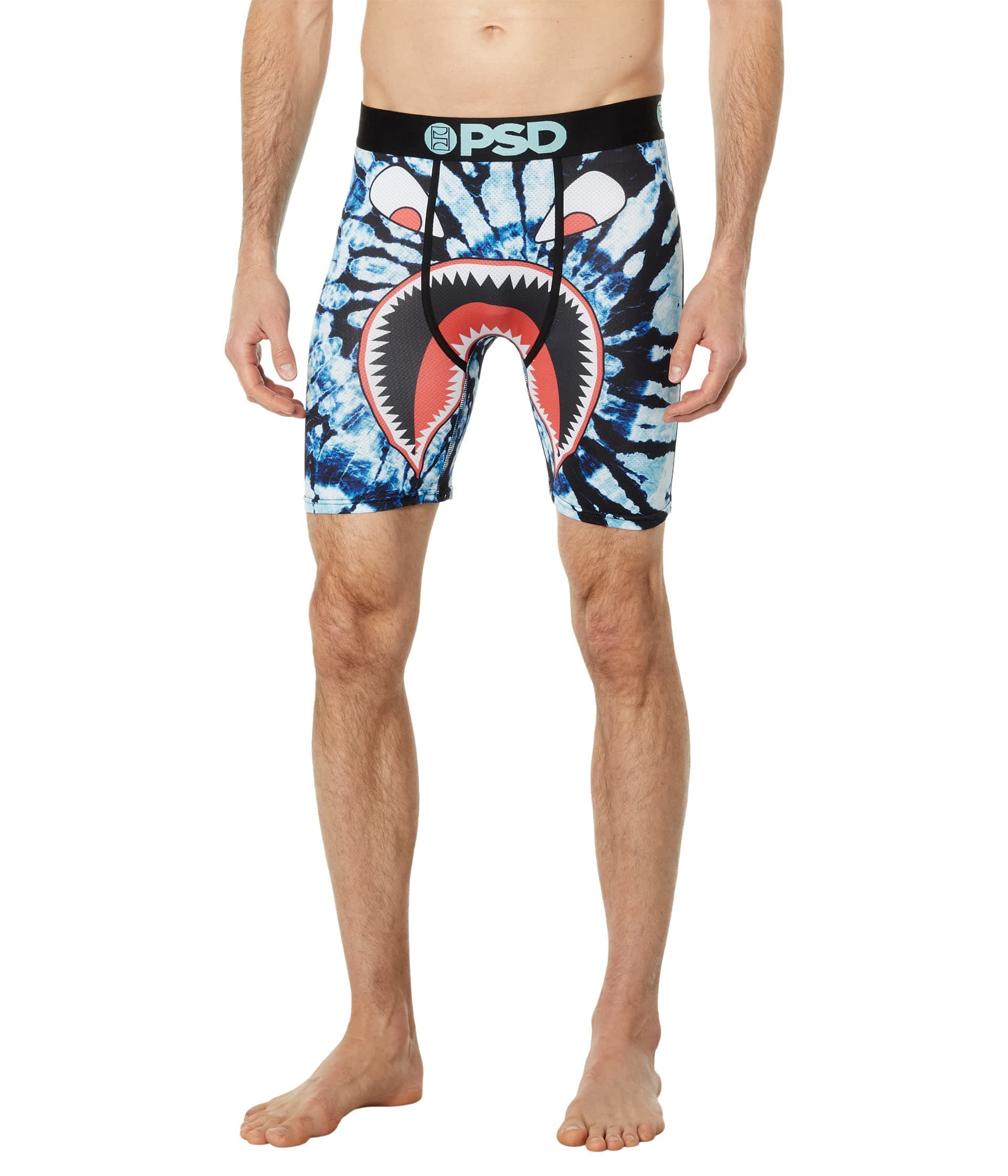 Men's Warface Ocean Sprial Micro Mesh Boxer Briefs, Blue, XL