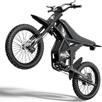 GT73 PRO/GT73 Electric Dirt Bike for Adults, 50MPH 60V 3000W / 37MPH 48V 2400W, 1747Wh/2160Wh Dual Battery Ebike Up to 85 Miles, 25" Motorcycle Tire, UL2849 All Terrain E Bike Full Suspension