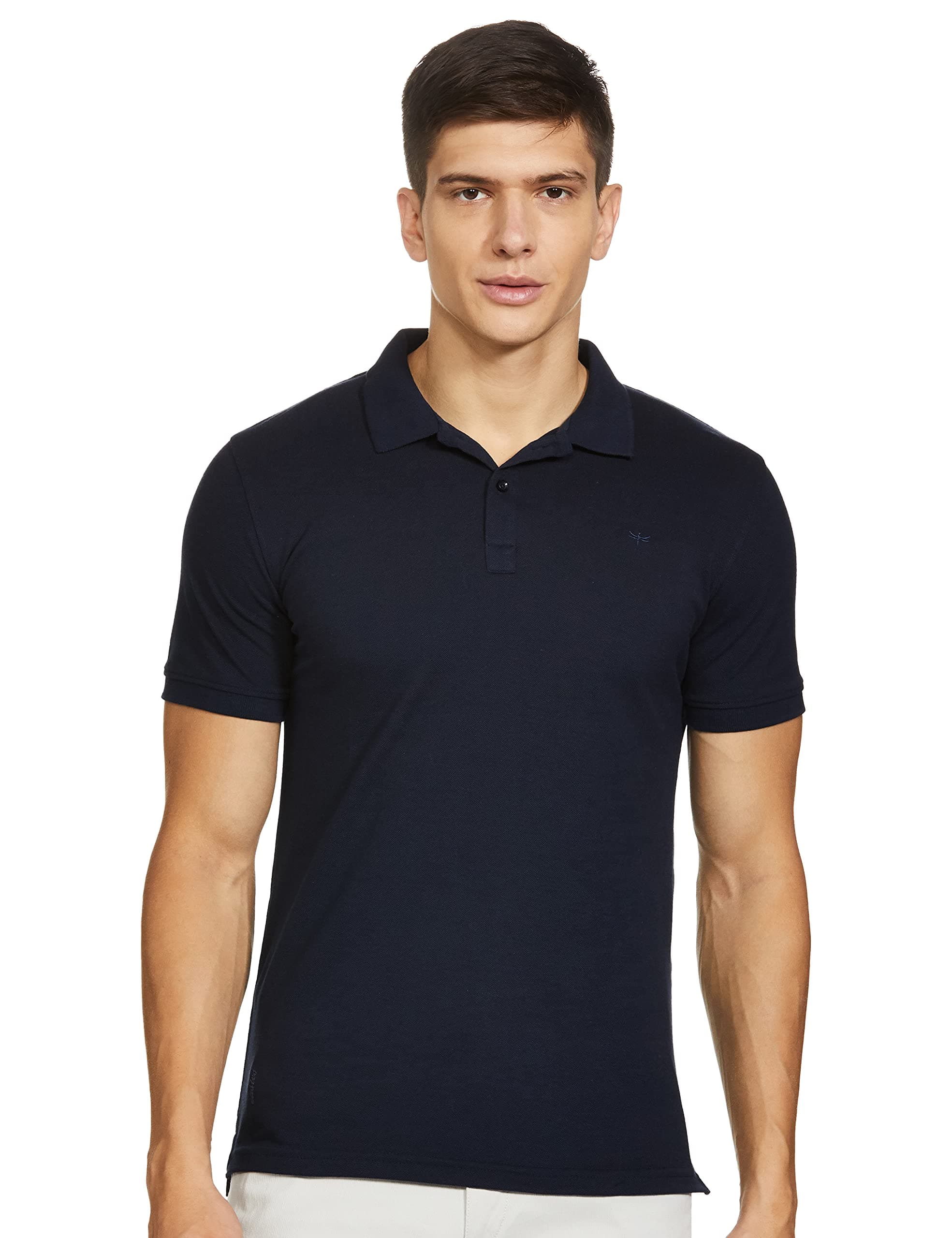 Easies by Killer Men's Solid Slim Fit T-Shirt (ETS-926 ARCTIC H/SPOL NV XL_Navy_X-Large)