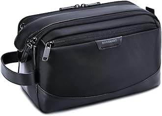Toiletry Bag for Men, Large Travel Toiletry Organizer, Dopp Kit Water-resistant Shaving Bag for Toiletries Accessories - Black