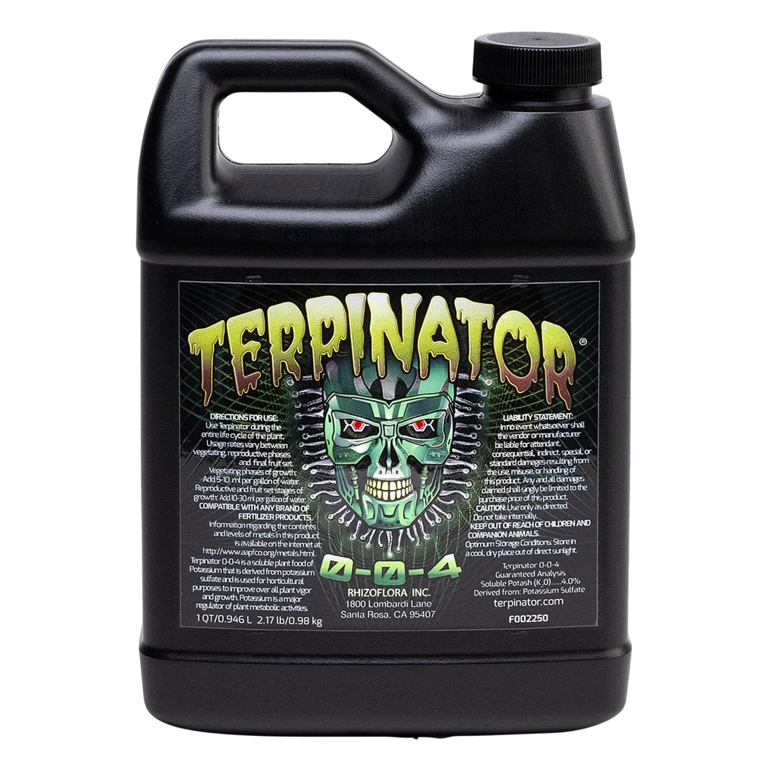 Liquid Nutrients, For Use in Hydroponics and Soil, 1 qt.