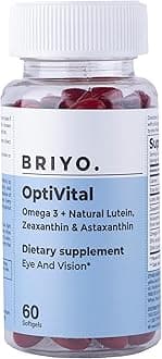 OptiVital - Lutein, Zeaxanthin, Astaxanthin And Omega 3 Fatty Acid Supplement For Eye Health And Nutrition