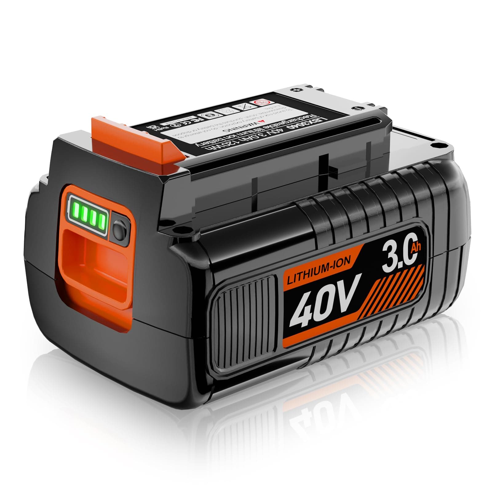 DSANKE 40V 3.0Ah Replacement for Black and Decker 40V Battery LBX2040 LBXR36 LBXR2036 LST540 LCS1240 LBX1540 LST136W Black+Decker 40-Volt Lithium Battery