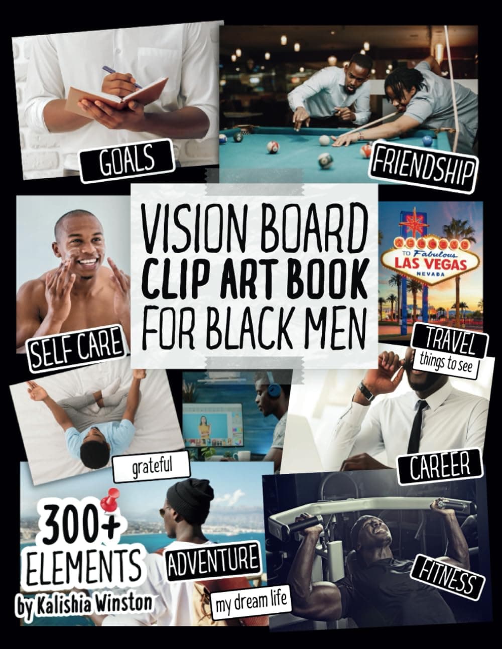 Vision Board Clip Art Book for Black Men