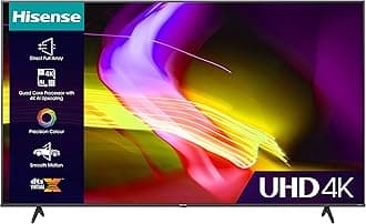 Hisense 65 Inch UHD VIDAA Smart TV 65E6KTUK - Dolby Vision, Pixel Tuning, Voice Remote, Share to TV, and Youtube, Freeview Play, Netflix and Disney (2023 Model), Operating System VIDAA