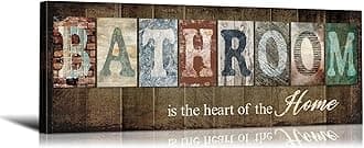 Bathroom Wall Decor Inspirational Quotes Farmhouse Bathroom Decor Bathroom Signs Farmhouse Bathroom Decor Country Bathroom Decor Bathroom Sign Decor Bathroom Decor Wall for Room Decor (17''W x 6''H)