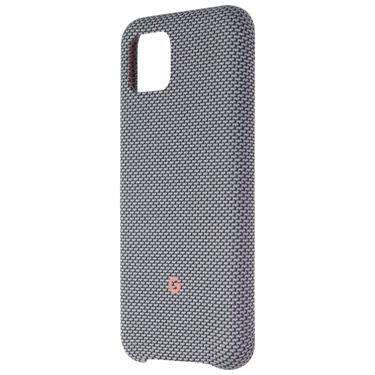Google Pixel 4 Polycarbonate Case - Sorta Smokey Gray, Polka Dots Fabric, Wireless Charging Compatible (GA01281)