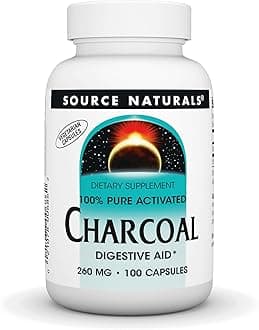 Activated Charcoal, 260mg - 100 Capsules
