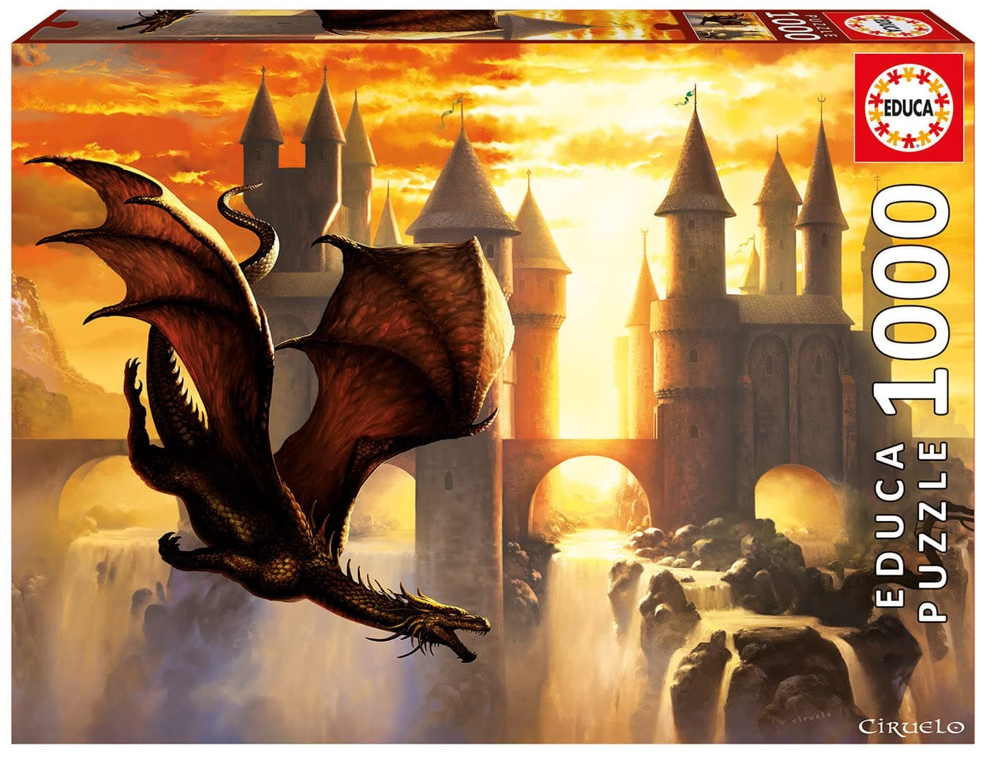 1000 Sunset Dragon 1000 Piece Jigsaw Puzzle