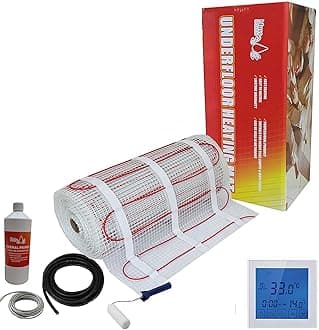 Electric Underfloor Heating kit 150w - 9.0m2 - White Touch Thermostat