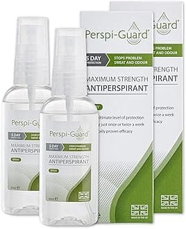 – Maximum Strength Antiperspirant Spray 50 ml, 2-Pack, Strong Deodorant for Excessive Sweating & Hyperhidrosis, Anti Sweat Spray, Unscented
