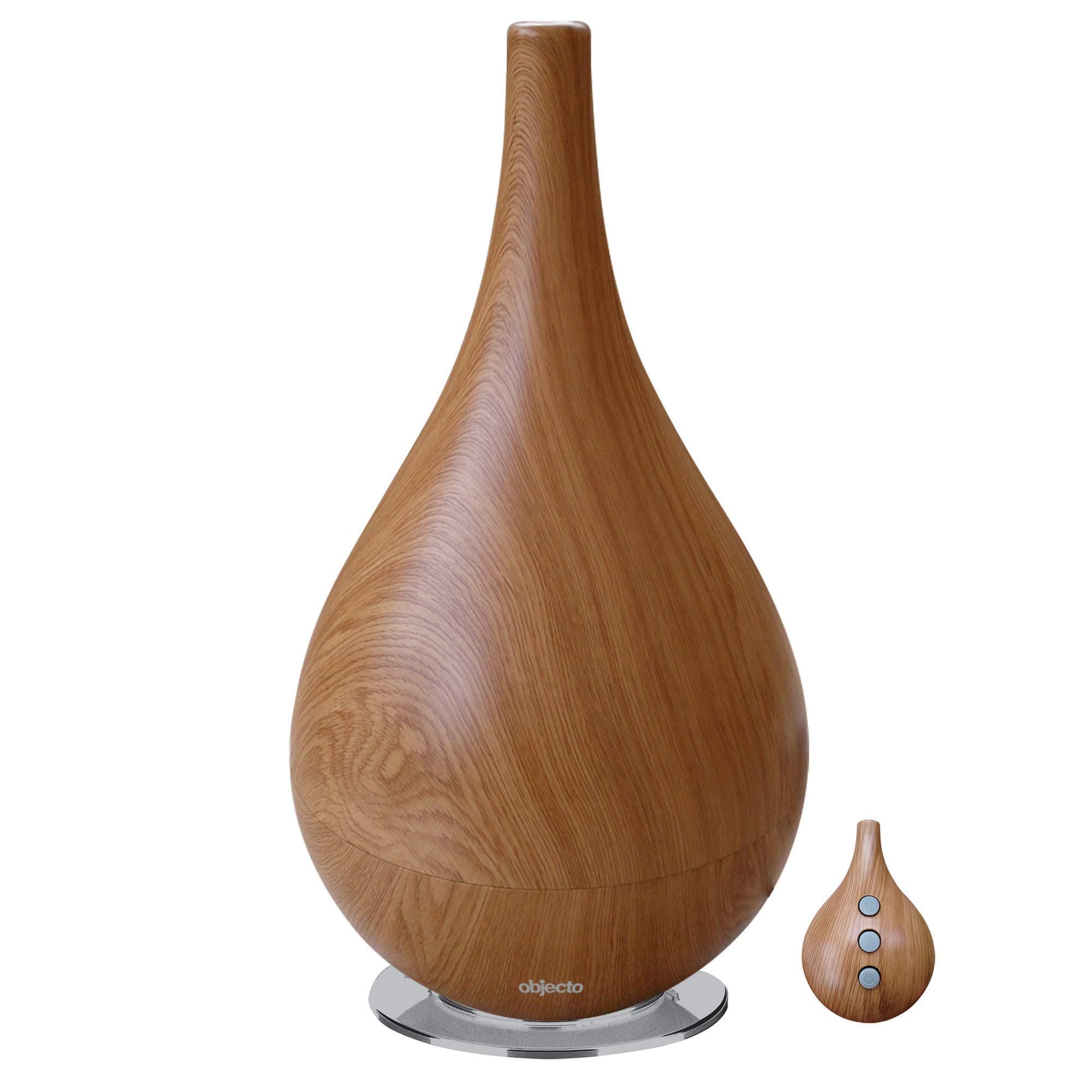 ObjectoW4 Light Grain Hybrid Humidifier with Matching Remote Control & Aroma Therapy Feature