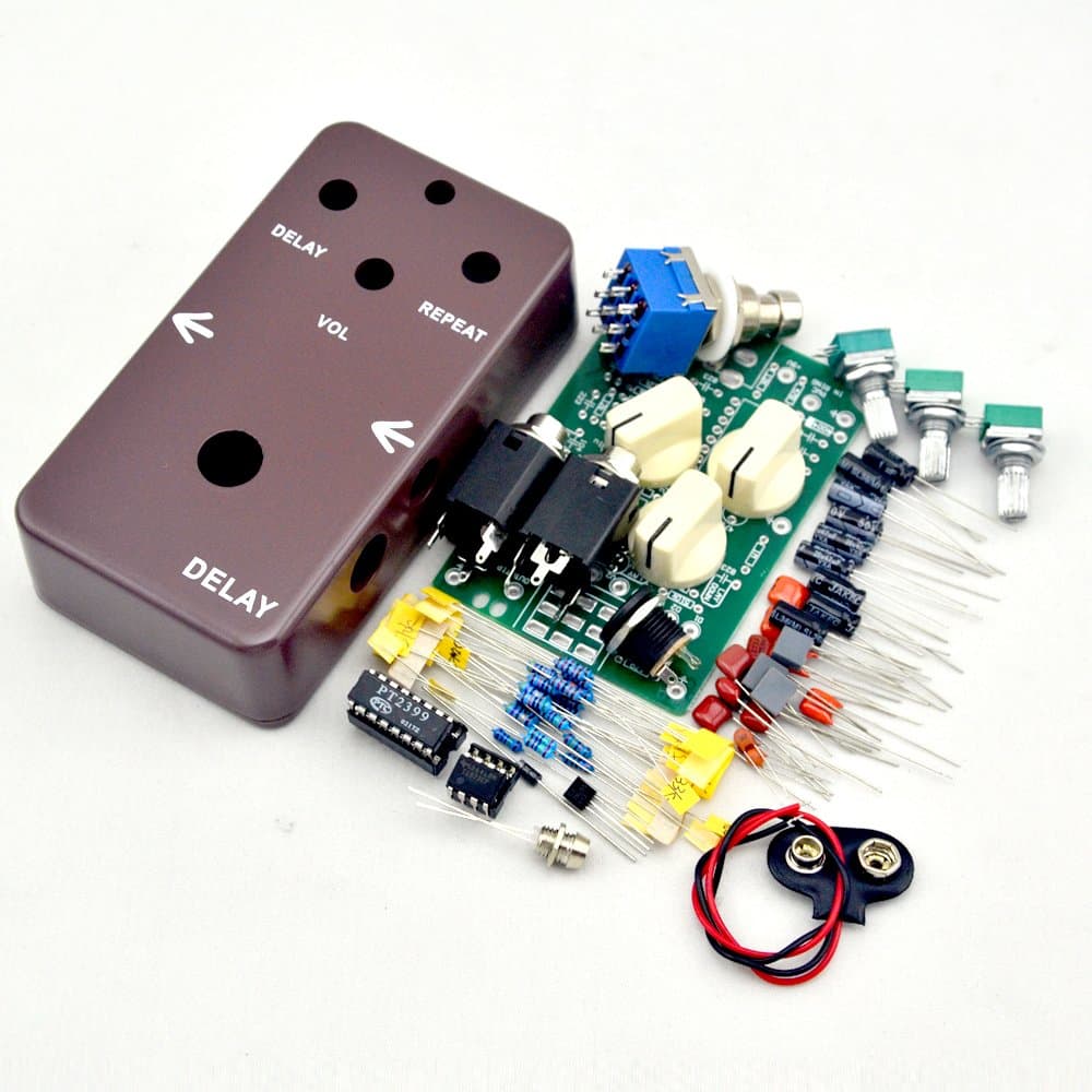 NEW DIY Electric Guitar Delay Analog Effect Pedals/Single Effects Pedal Guitarra Kits Brown