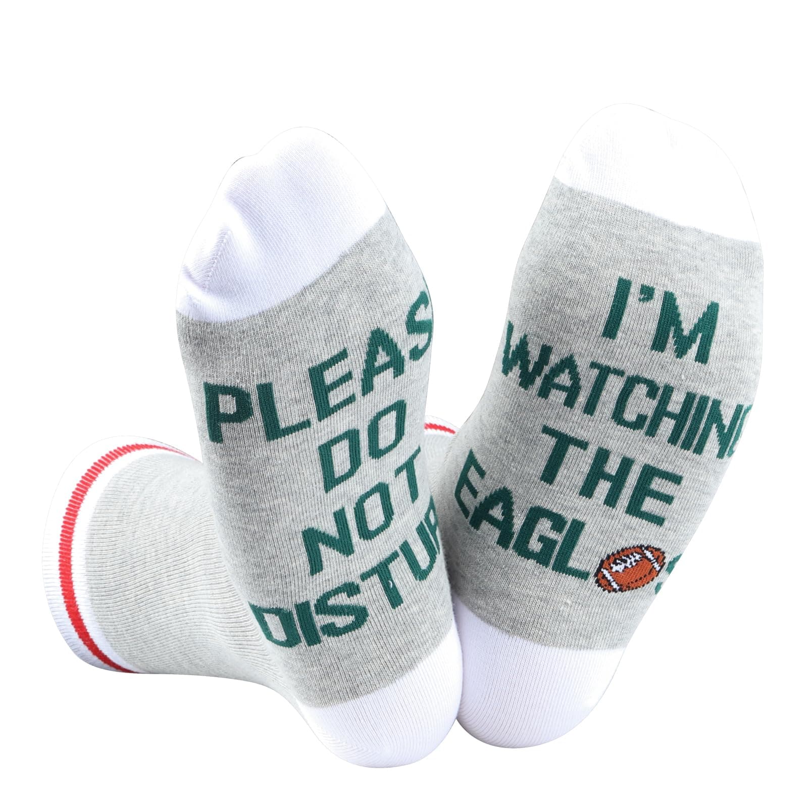 TSOTMO 2 Pairs Please Do Not Disturb I’m Watching The Ea Socks Football Lover Gift Football Fans Gift