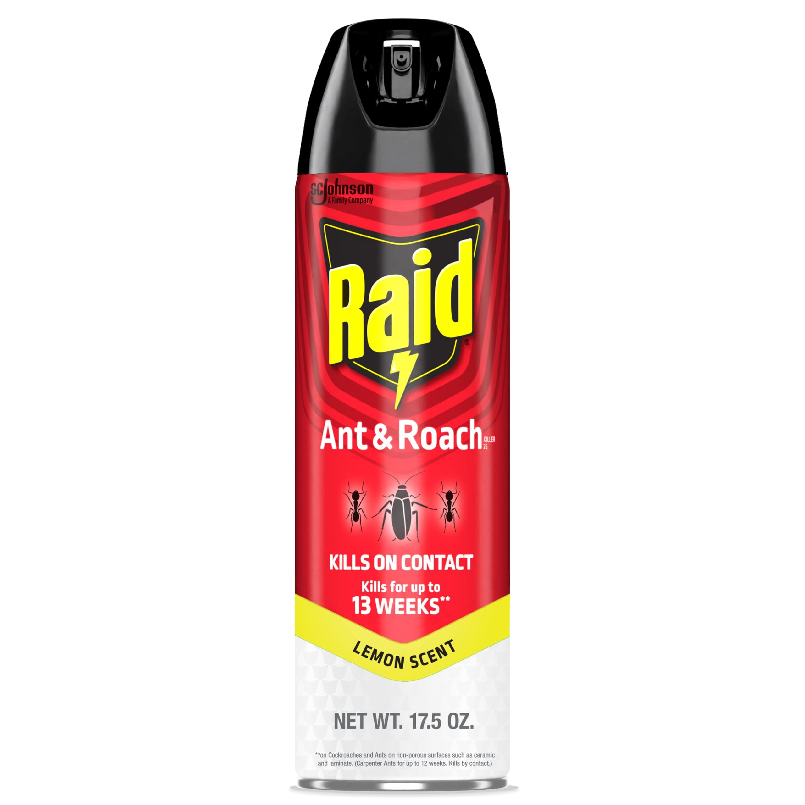 Ant and Roach Aerosol, Lemon Scent, 17.5-Ounce