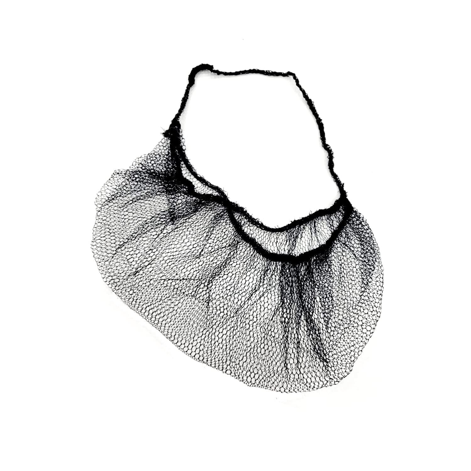 Disposable Honeycomb Nylon Beard Nets | Breathable, Durable | 100 Count [BLACK | 18"]