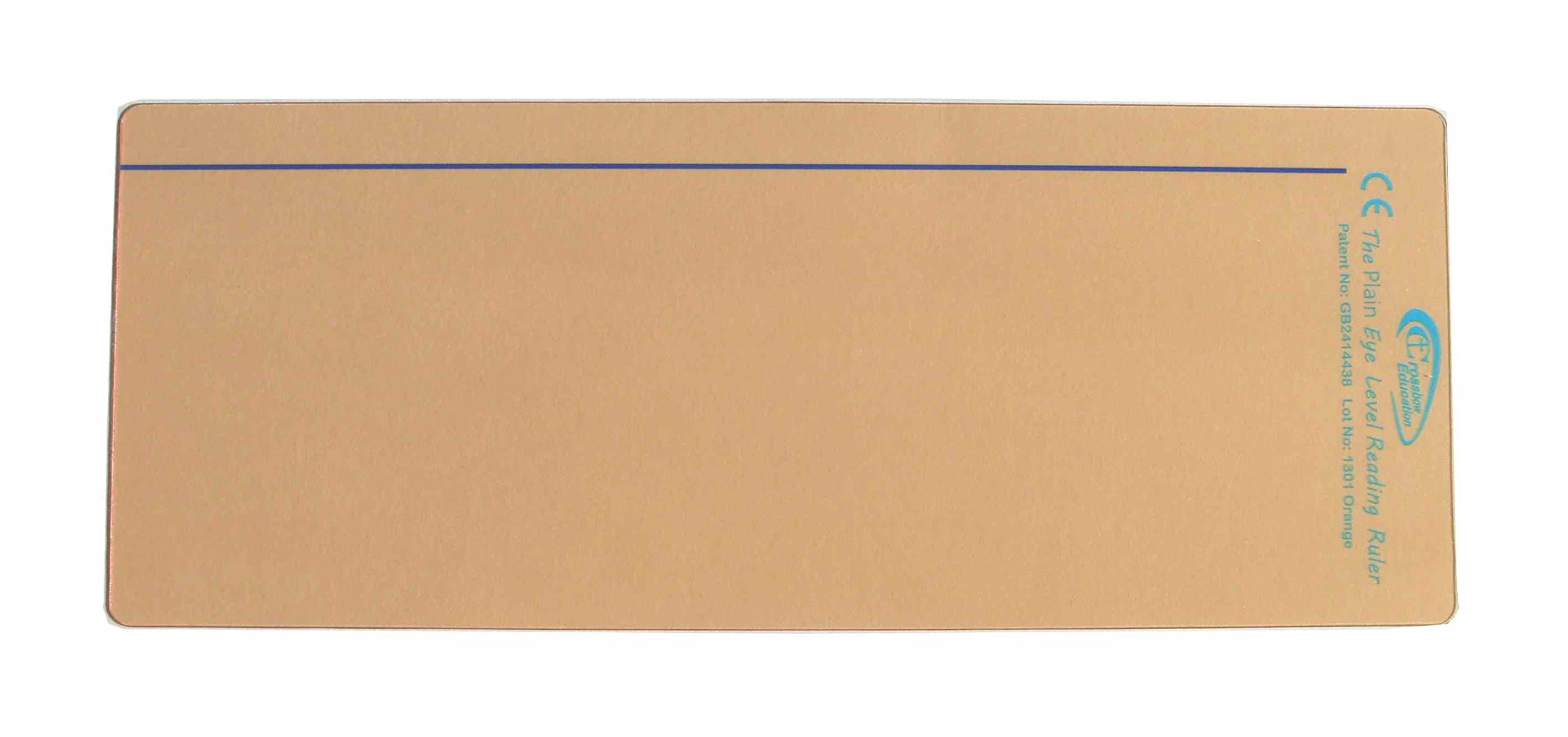 Crossbow Education Plain Window Reading Ruler - Orange (Pack of 10), EYEP58