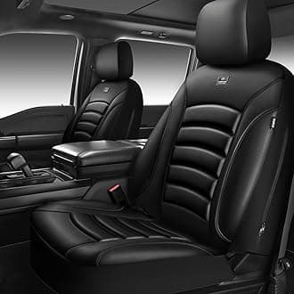 CAR PASS 3D Foam PU Leather Car Seat Covers, Universal Seat Covers Front 2 fo...