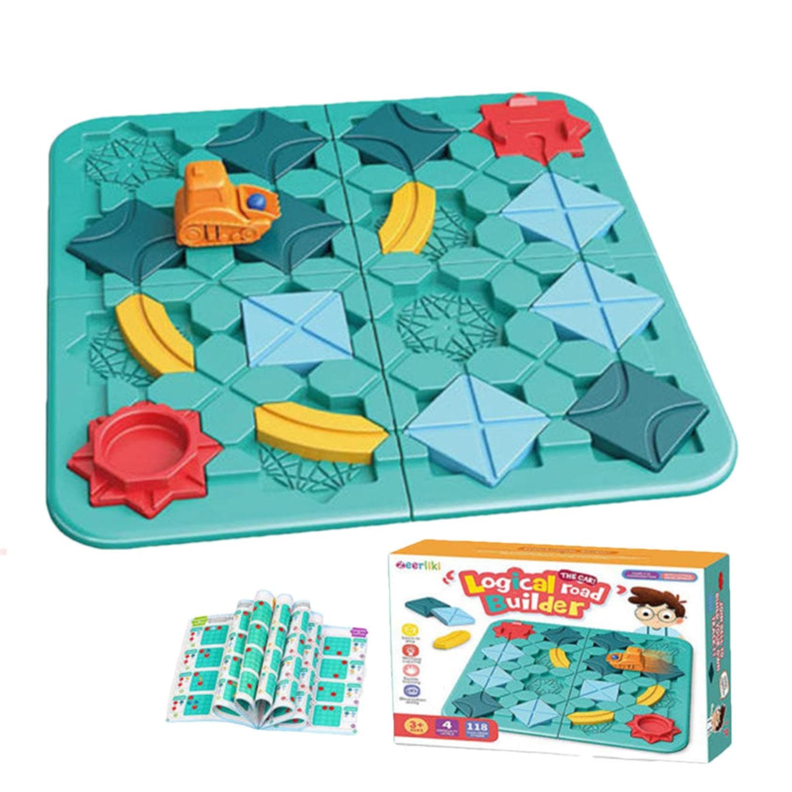 Fly Free Road Building Block,Educational Smart Logic Board Game for Kids Ages 4-8 | Entertaining and Learning Blocks Building Toys for Kids, Children, Boys, Girls