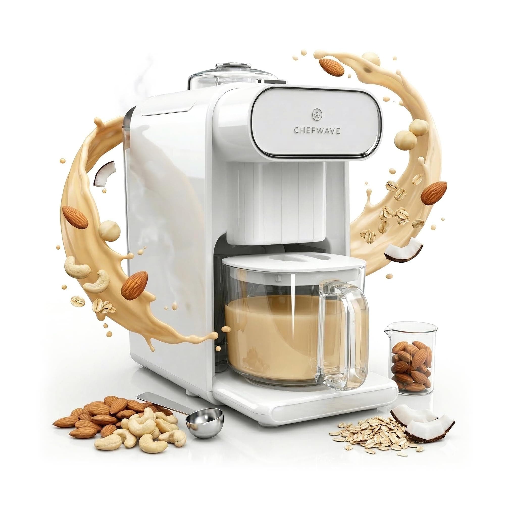 ChefWave Milkmade Non-Dairy Milk Maker with 6 Plant-Based Programs, Auto Clean