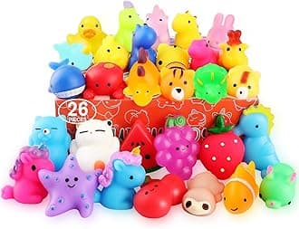 nobasco Squishies, 26 Pack Mochi Squishy Toys - Kawaii Cat Squishys Slow Rising Animals - Party Favors, Goodie Bag, Birthday Gifts, Mini Squishies Stress Reliever Toy