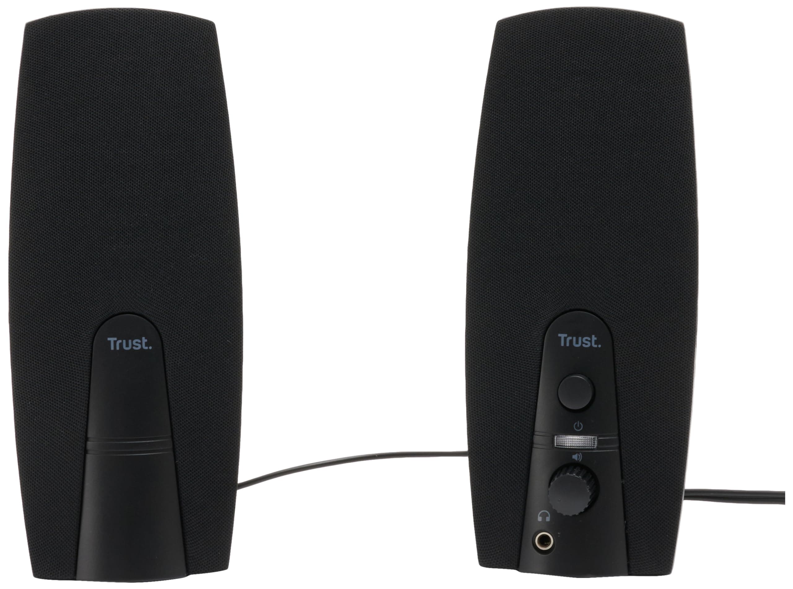 Trust Almo 2.0 PC Speaker Set, 10 W Peak Power, USB Powered Sound System, 3.5 mm Audio Connection, Speakers with Clear Sound for Computer, Laptop, Mac - Black [Amazon Exclusive]
