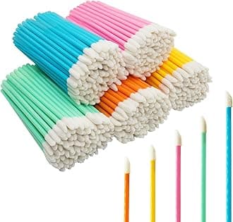 500Pcs/Set Disposable Lip Brushes Make Up Brush Lipstick Lip Gloss Wands Applicator Tool Makeup Beauty Tool Kits (Multi-colored)