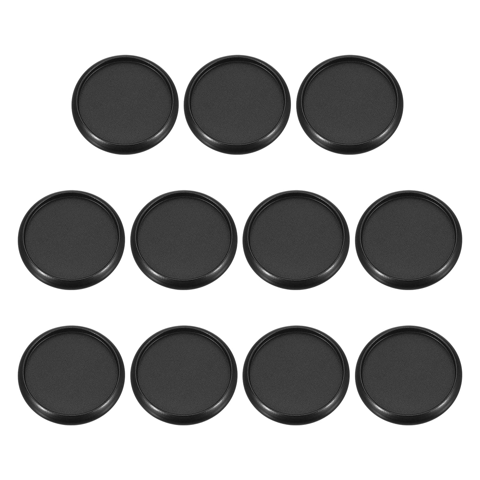 PATIKIL 28mm 1 1/9" Black Round Book Binding Discs, 11 Pcs Aluminum Alloy Discbound Expansion Discs Round Binder Rings for DIY Notebook Planner