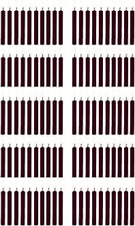 PROSPERRO LUMO by Parkash Candles Chime/Stick/Spell Candle Set of 100 | Ritual Spell | Unscented (Dark Brown)