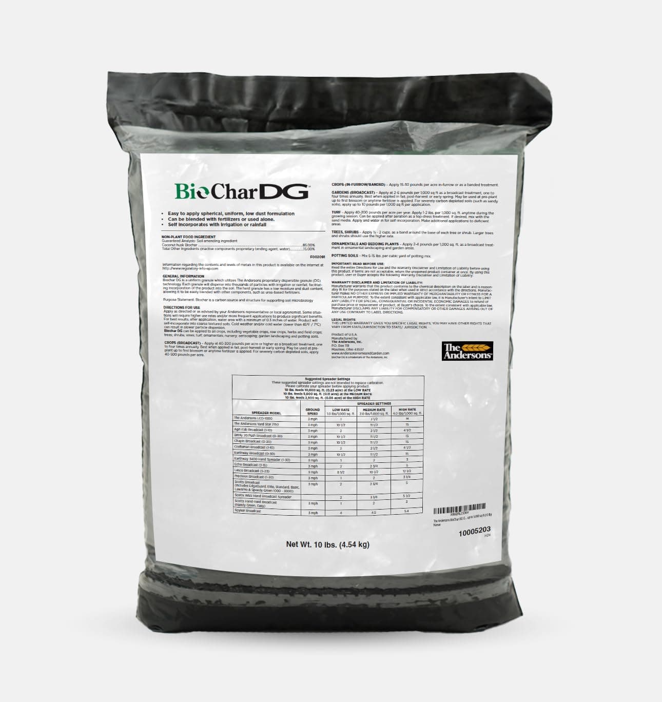 The Andersons BioChar DG Organic Soil Amendment - Covers up to 15,000 sq ft (30 lb)