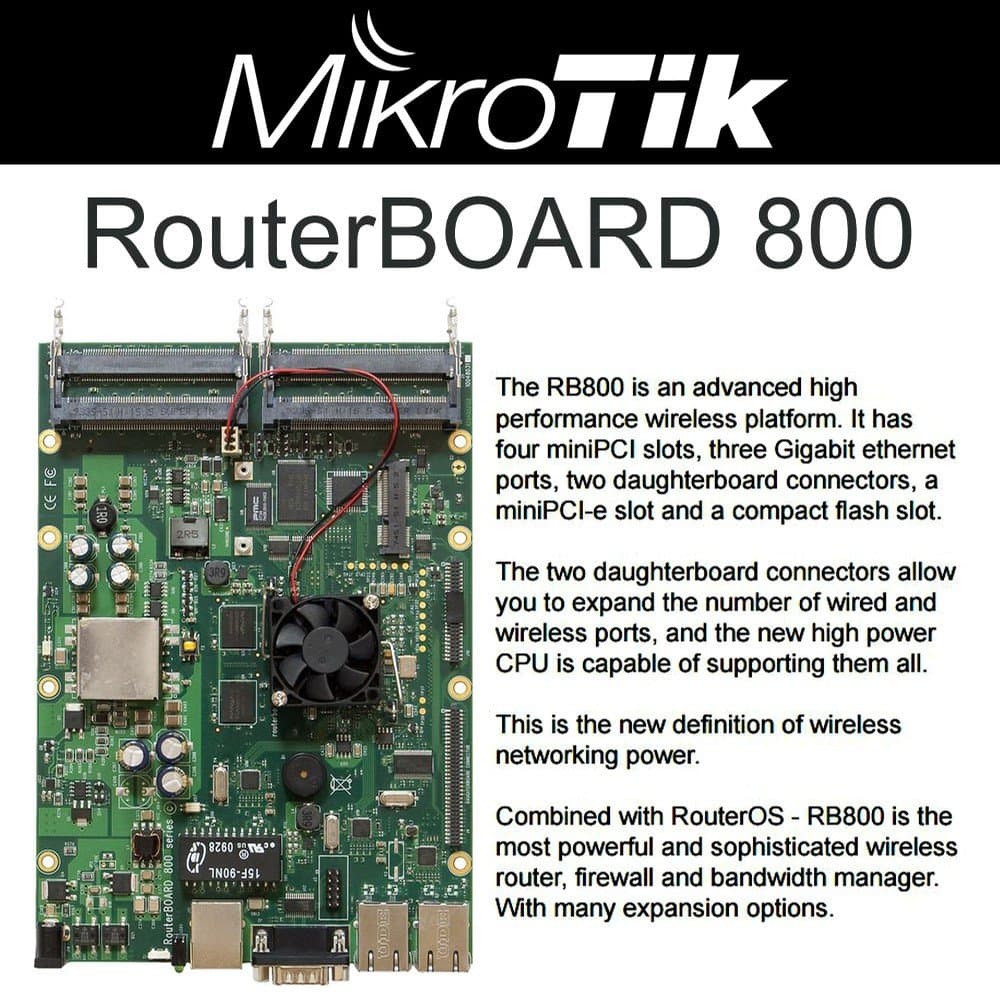 Mikrotik RB800 router motherboard