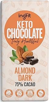 ingfit – Sugar Free Keto Chocolate (Dark with Almond)