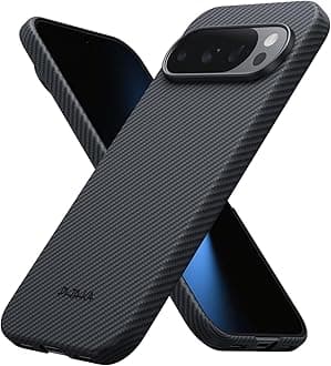 - for Pixel 10 Pro XL Case 6.8”, Ultra-Slim Google Pixel 10 Pro XL Case with Caseless Touch Feeling, 600D Aramid Fiber Woven, Black/Grey(Twill)