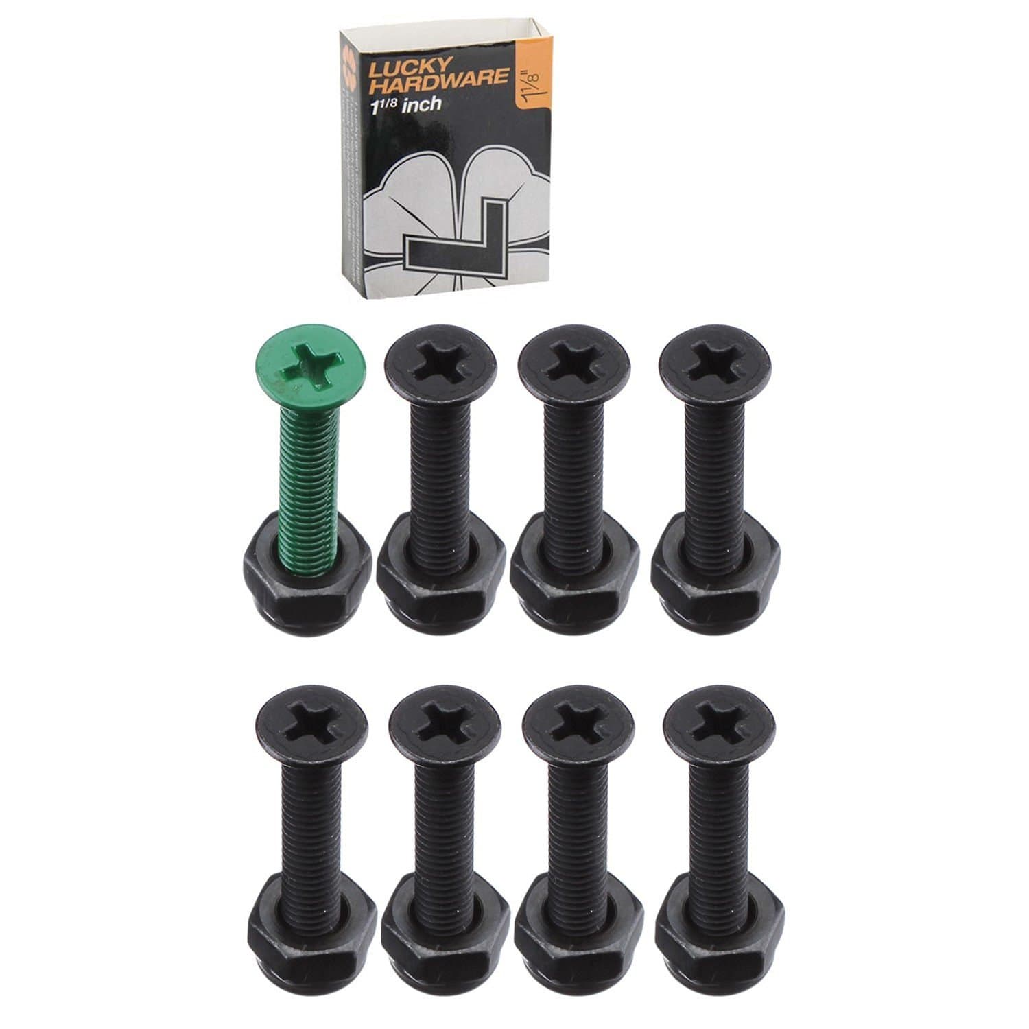 Lucky 1 in. Hardware, 8/pack ( Nuts & Bolts )