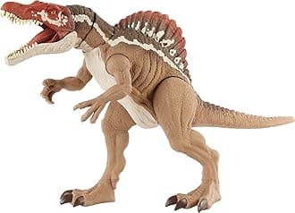 Jurassic World Toys Extreme Chompin' Spinosaurus Dinosaur Action Figure, Huge Bite, Authentic Decoration, Movable Joints, Ages 4 Years Old & Up