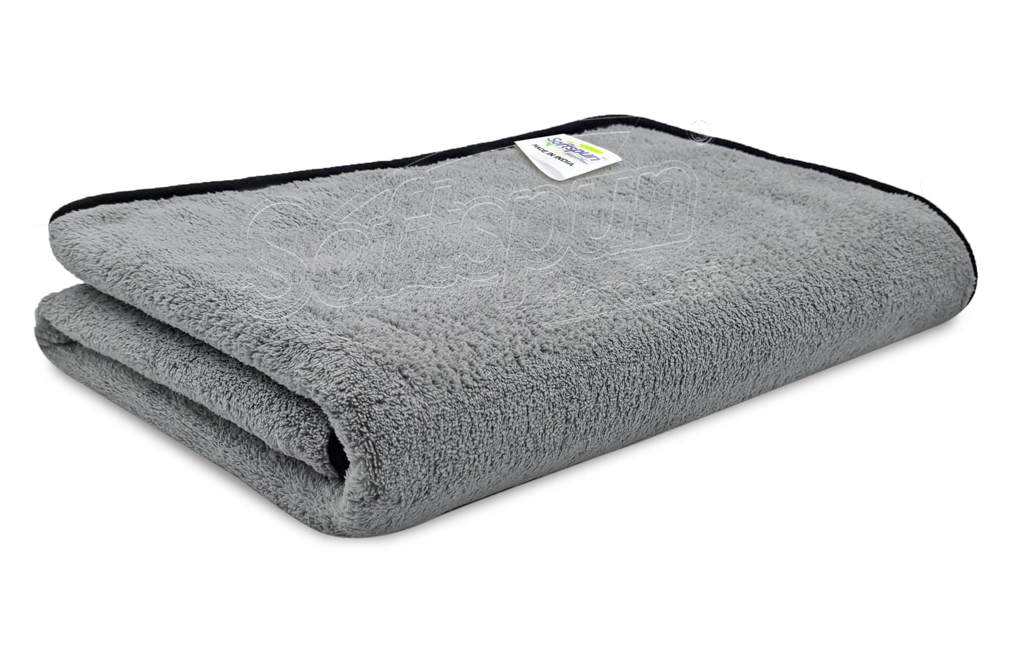 SOFTSPUN Microfiber Bath Towel 1Pc Light Grey! Ultra Absorbent Super Soft & Lightweight Quick Drying for Men & Women Daily Use for Unisex.
