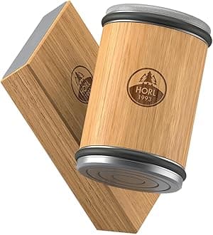 2 Oak Rolling Knife Sharpener - Kitchen Knife Sharpener for Razor Sharp Edges Made in Germany - Easy Knife Sharpening Kit - Roller with Magnetic Holder with 15 & 20 Degrees