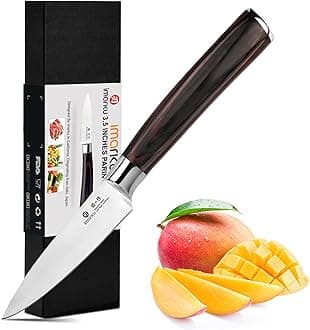 - Paring Knife - Paring Knives, 3.5 Inch Small Kitchen Knifes - Japanese High Carbon Stainless Steel Fruit Knife, Ergonomic Pakkawood Handle, Ultra Sharp Blade, Unique Gifts for Men and Women