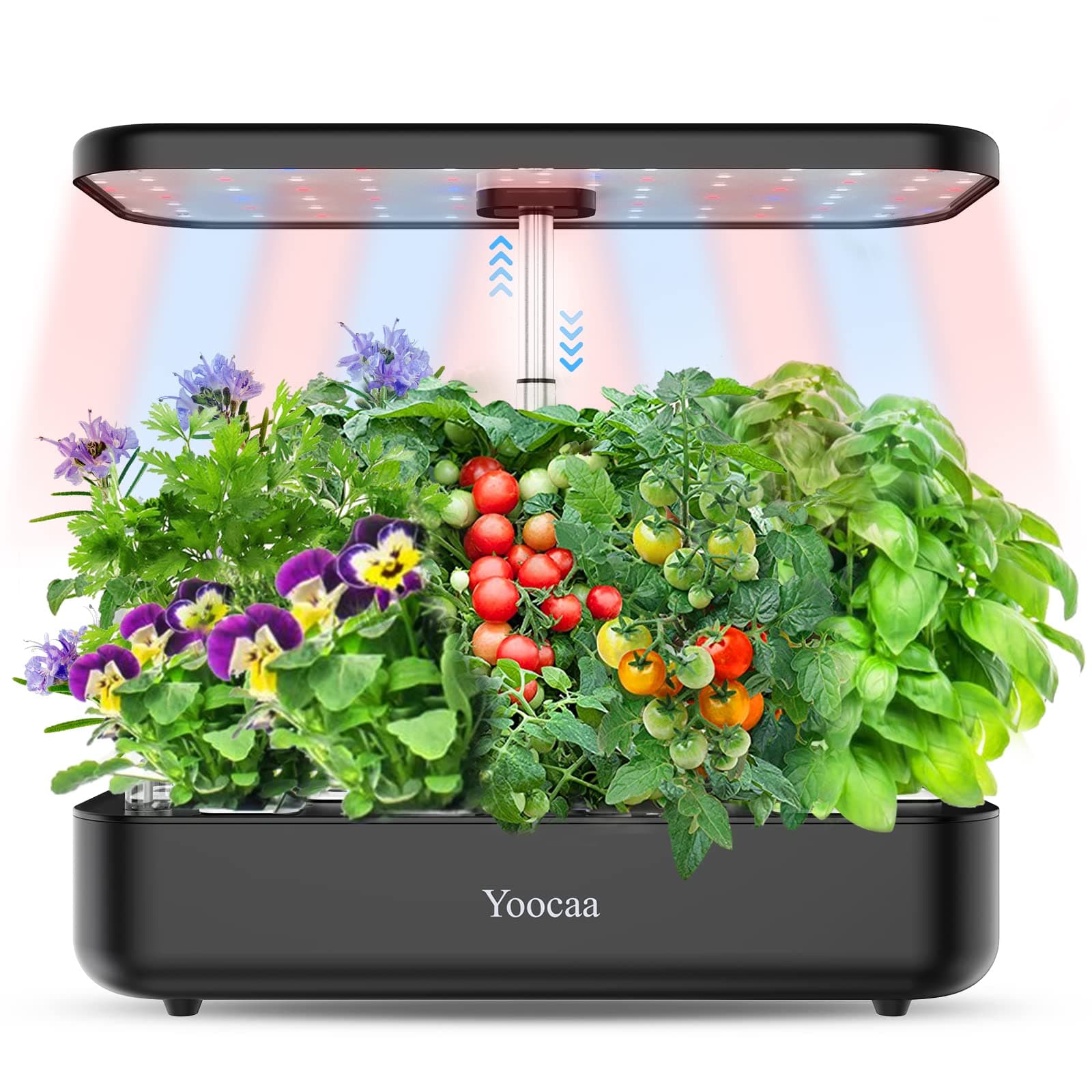 Yoocaa 12-Pod Hydroponics Growing System with LED Grow Light & Automatic Time...