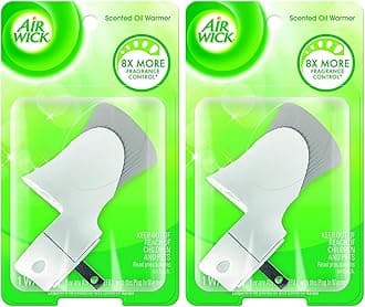 Air Wick Plug In Scented Oil Warmer | White | Essential Oils | 1 Count | Pack of 2