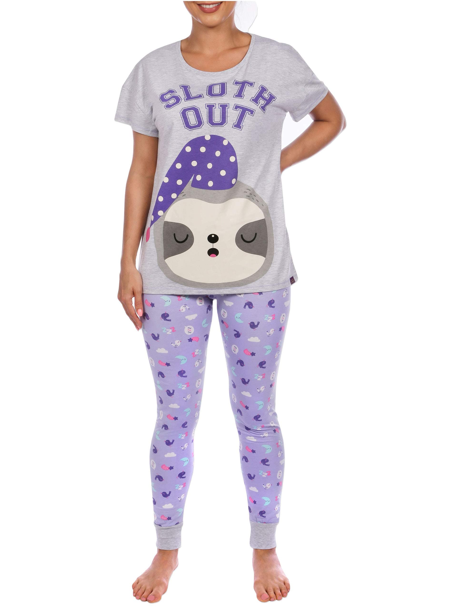 Womens Sloth Pyjamas