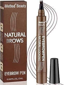Eyebrow Pen - Upgrade Eyebrow TattooPen, Eyebrow Makeup, Long Lasting, Waterproof and Smudge-proof, Black Brown