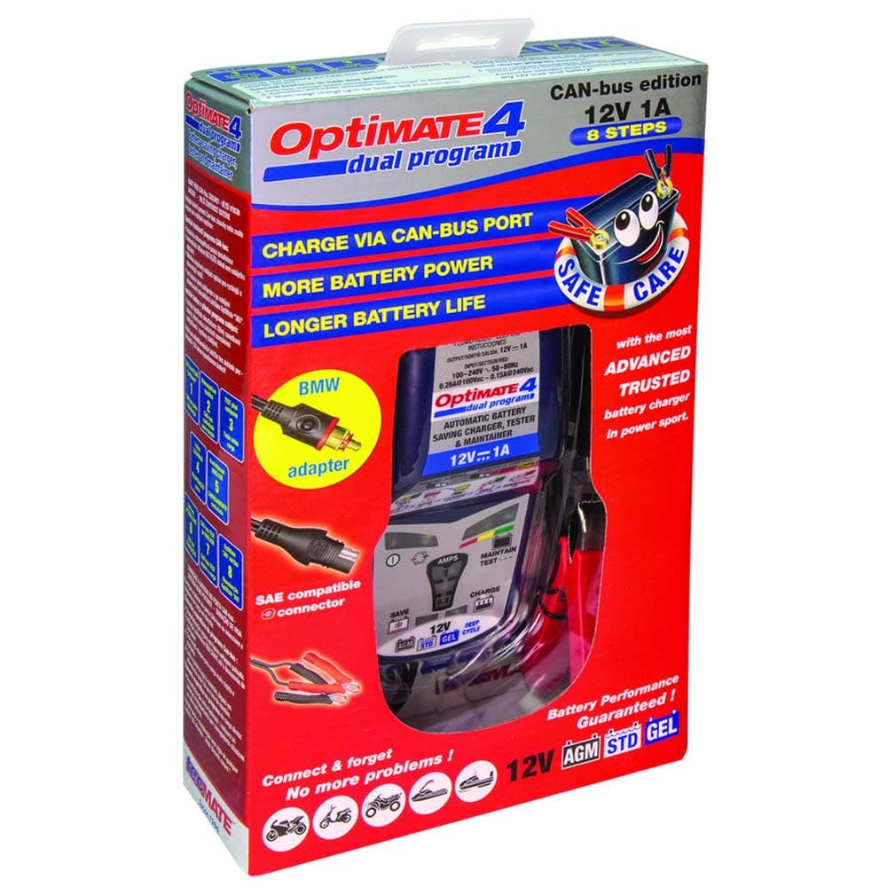 OptiMate 4 BMW CANbus 12V Motorcycle Automatic Battery Charger Optimiser