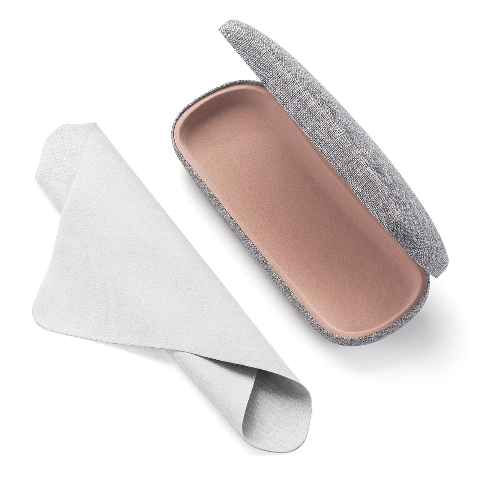 Glasses Case Hard Shell Eyeglasses Case Linen Fabrics Protective Case for Sunglasses Eyeglasse for Men Women